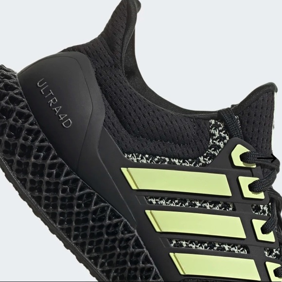 adidas Ultra 4D Black Almost Lime - Picture 7 of 10